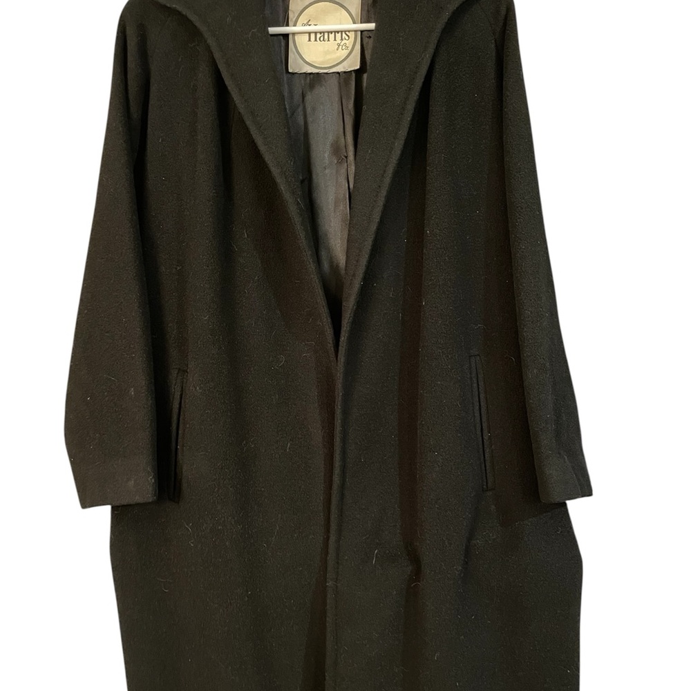 Vintage 100% Cashmere Black Women’s Coat by A. Harris & Co.  Hand Tailored.